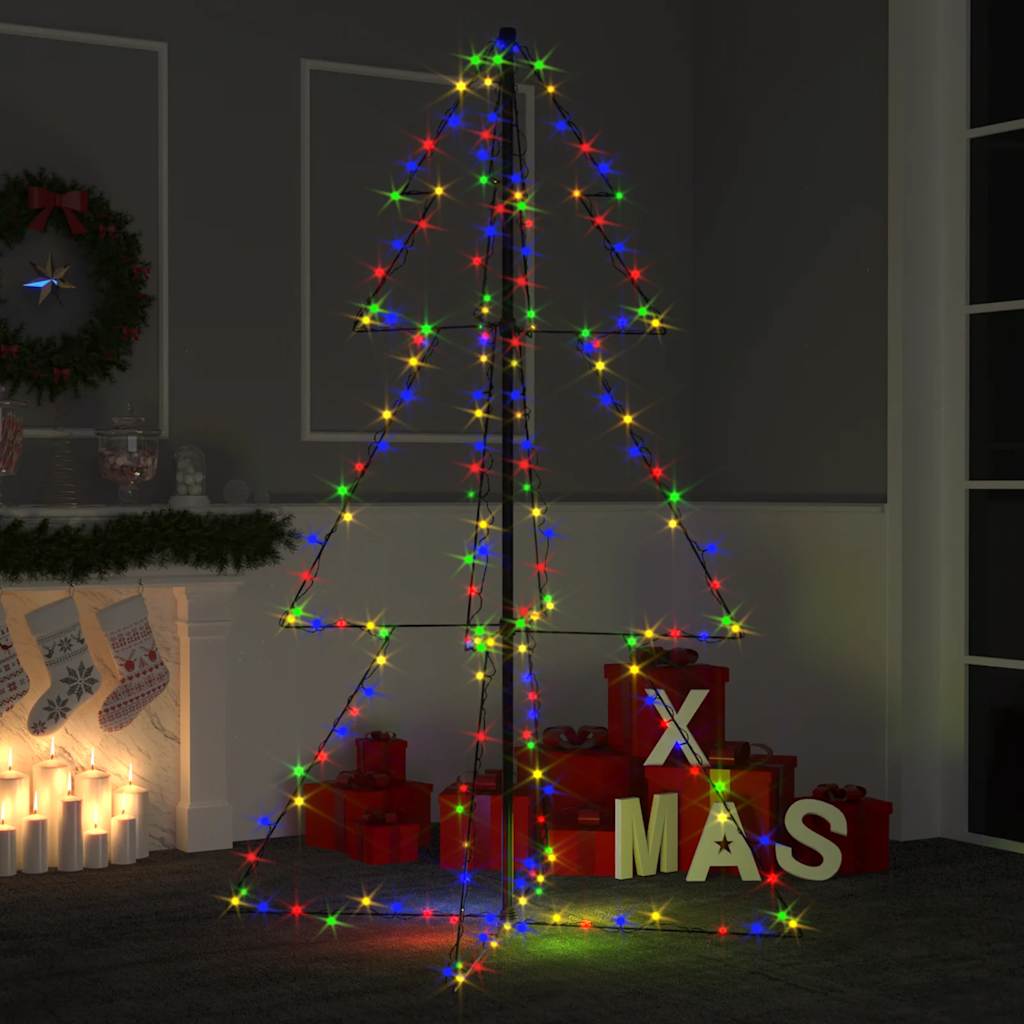 Vánoční Stromek Kužel 160 Led Diod Dovnitř I Ven 78 X 120 Cm