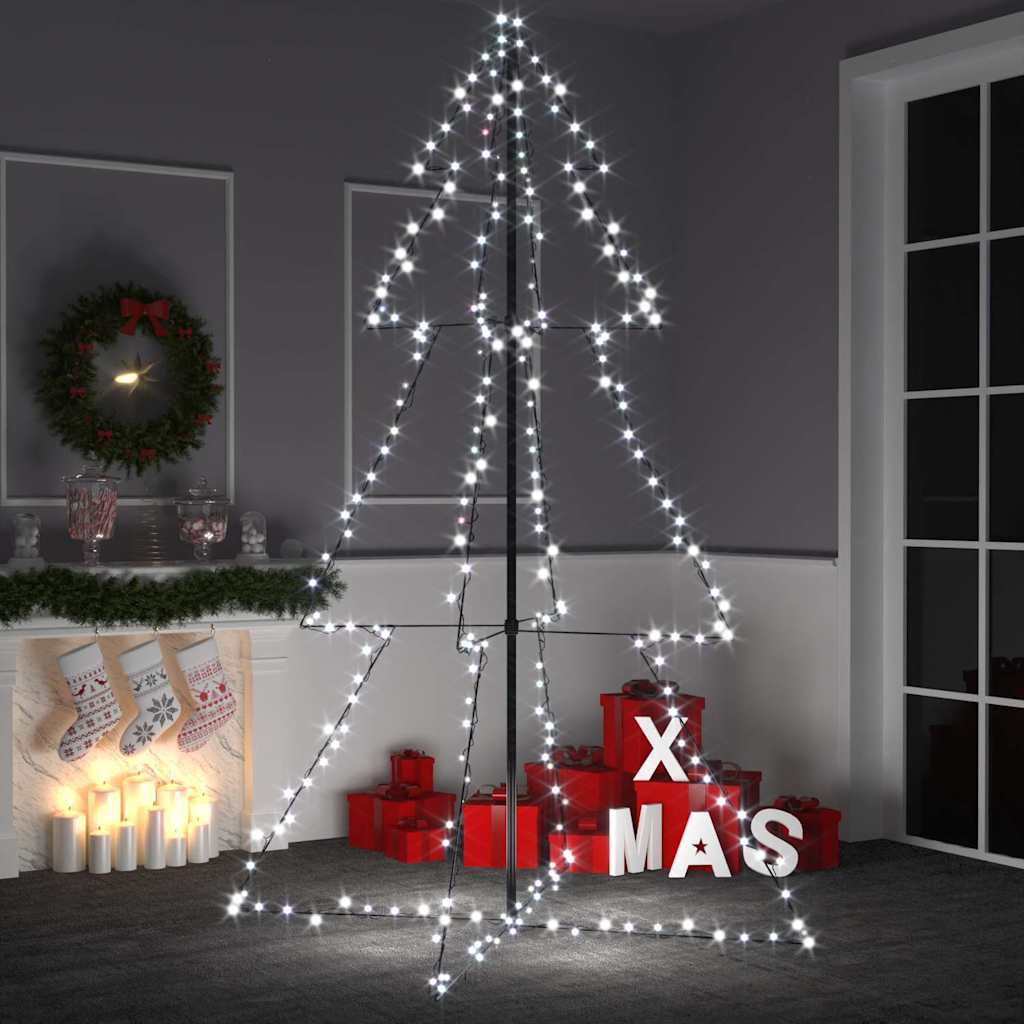 Vánoční Stromek Kužel 160 Led Diod Dovnitř I Ven 78 X 120 Cm