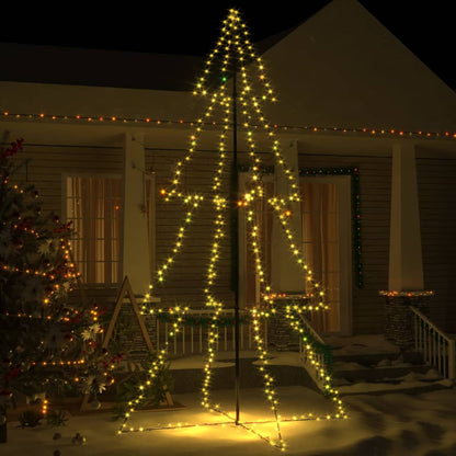 Vánoční Stromek Kužel 160 Led Diod Dovnitř I Ven 78 X 120 Cm