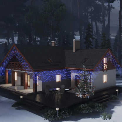 Led Světelný Závěs Rampouchy 10M 400 Led Pestrobarevný 8 Funkcí