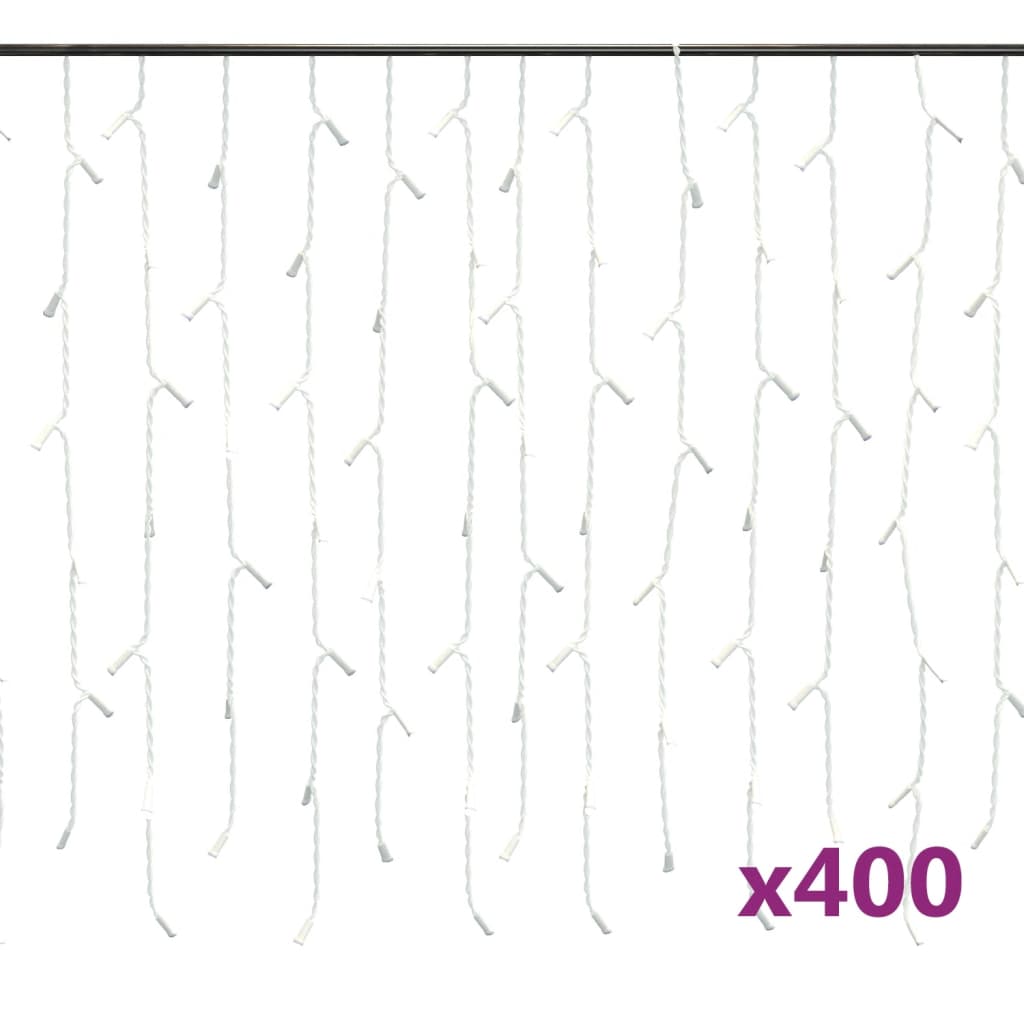 Led Světelný Závěs Rampouchy 10M 400 Led Pestrobarevný 8 Funkcí