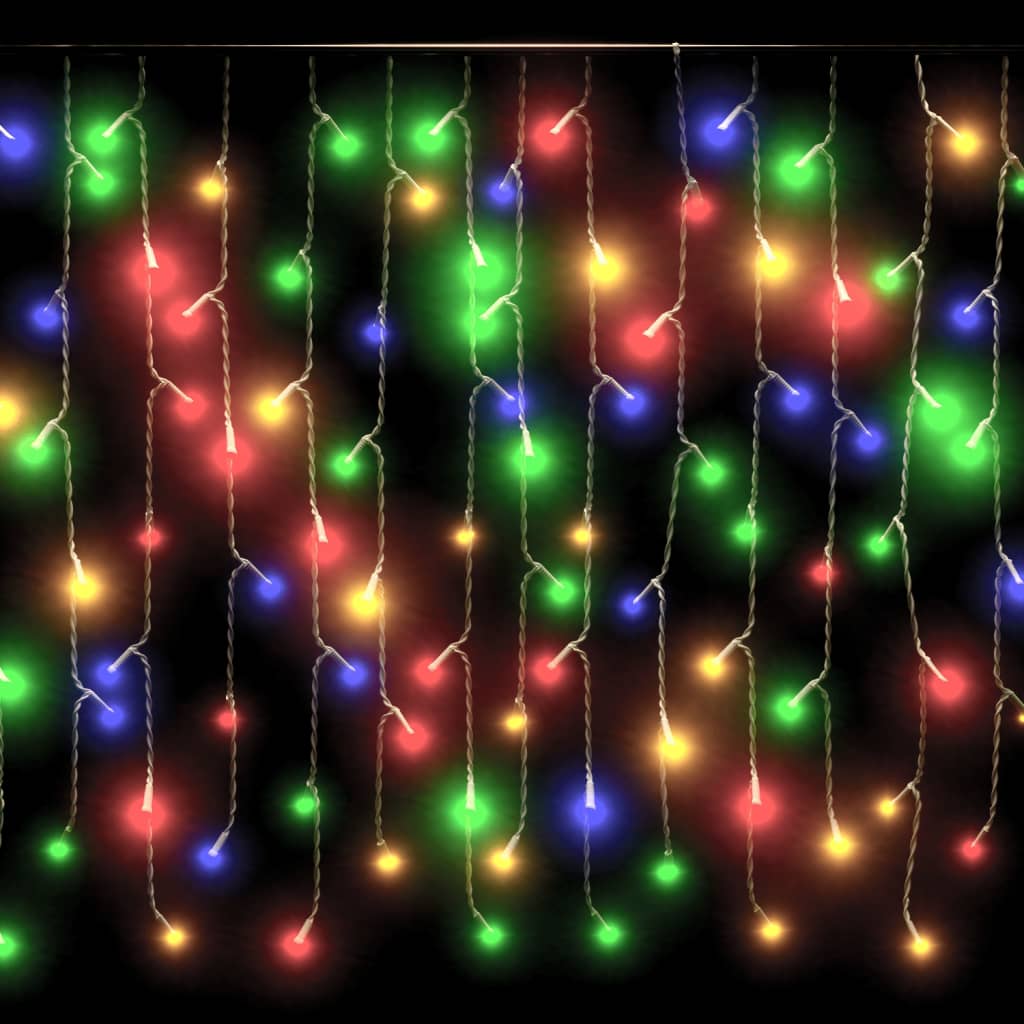 Led Světelný Závěs Rampouchy 10M 400 Led Pestrobarevný 8 Funkcí