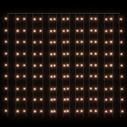 Světelný Závěs 3 X 3 M 300 Led Diod Teplé Bílé Světlo 8 Funkcí