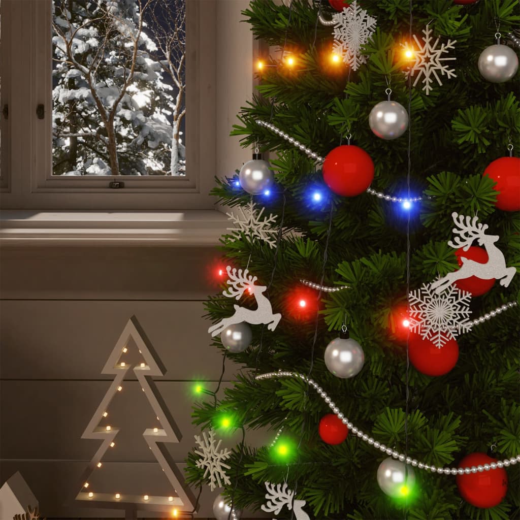 Solární Světelné Řetězy 2Ks 2X200 Led Pestrobarevné Dovnitř/Ven