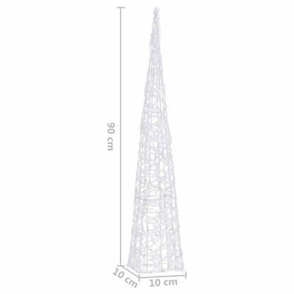 Akrylový Dekorativní Světelný Led Kužel Vícebarevný