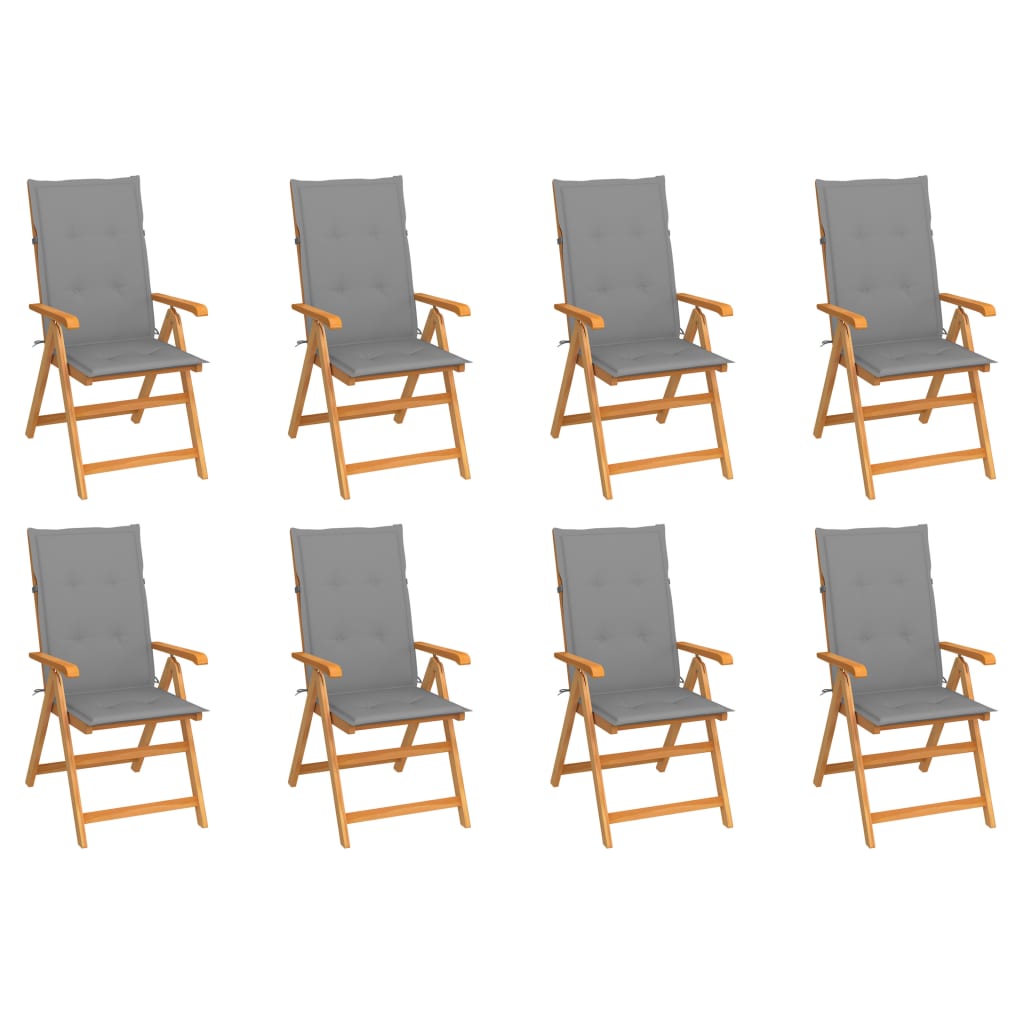 Zahradní Židle 4 Ks Černé Podušky Masivní Teak