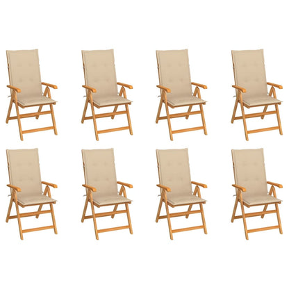 Zahradní Židle 4 Ks Černé Podušky Masivní Teak