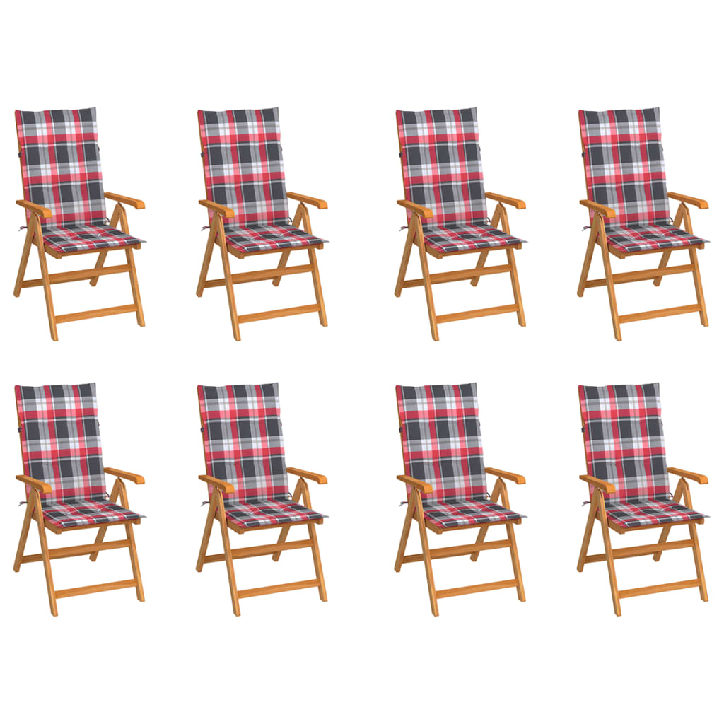 Zahradní Židle 4 Ks Černé Podušky Masivní Teak