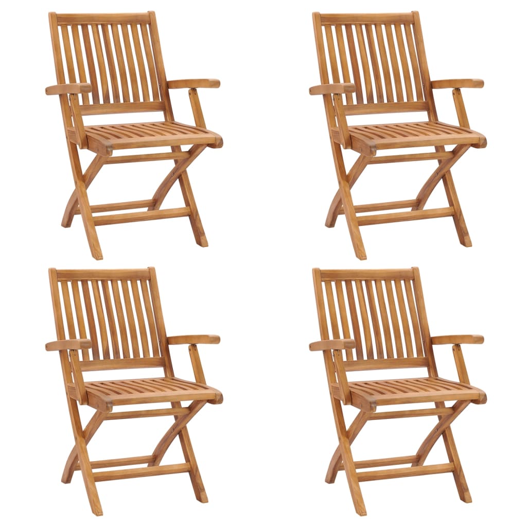 Skládací Zahradní Židle 6 Ks Masivní Teak