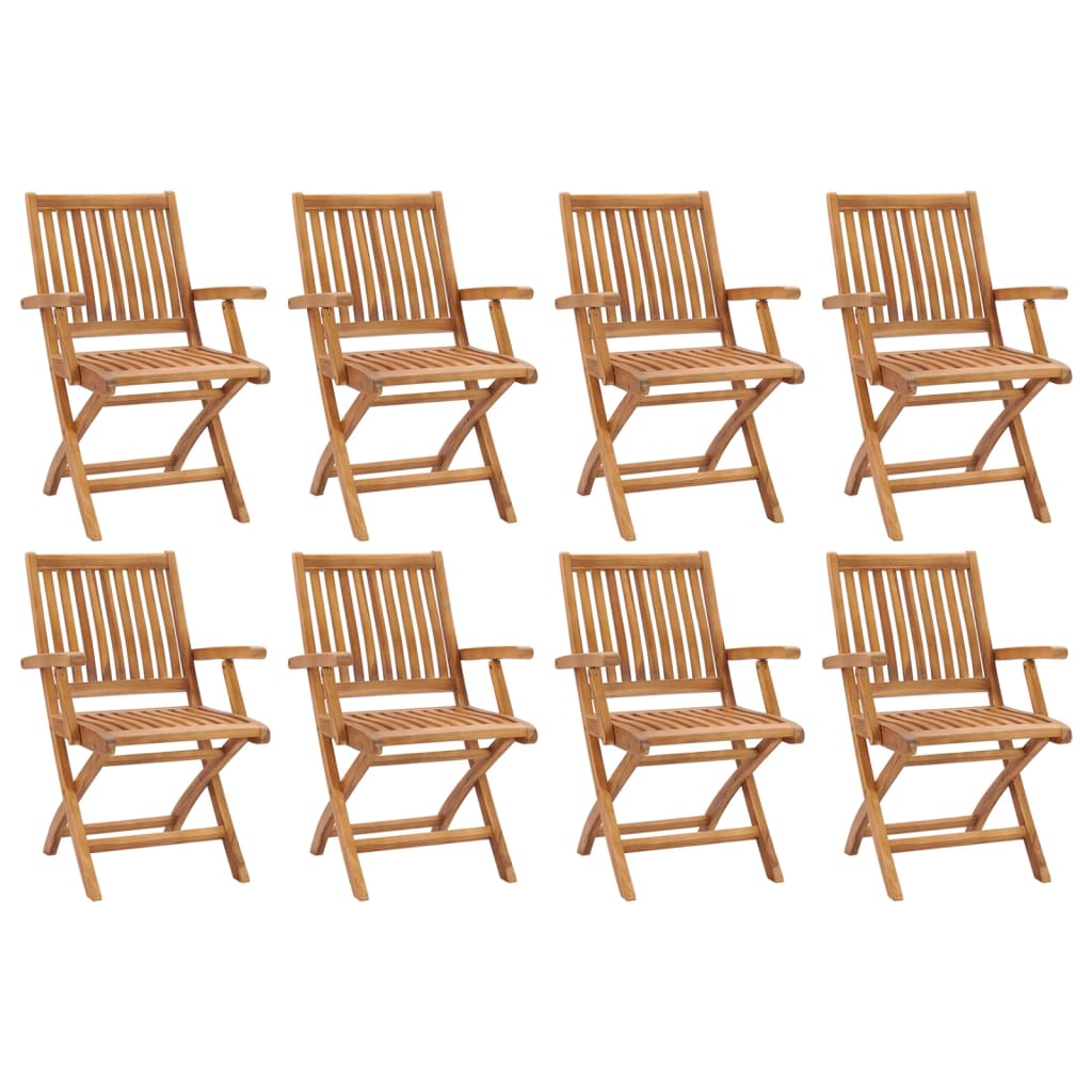 Skládací Zahradní Židle 6 Ks Masivní Teak