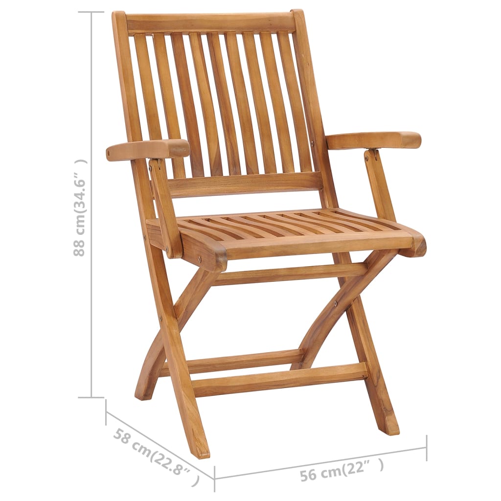 Skládací Zahradní Židle S Poduškami 4 Ks Masivní Teak Světle Modrá