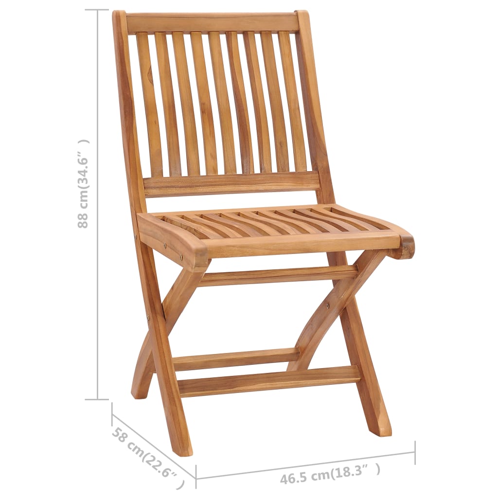 Skládací Zahradní Židle S Poduškami 4 Ks Masivní Teak Zelená