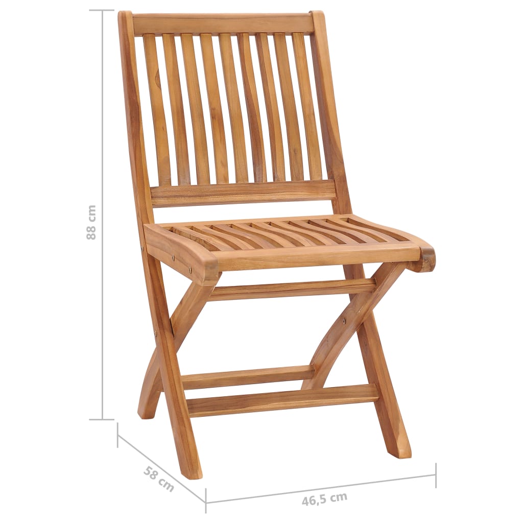 Skládací Zahradní Židle S Poduškami 4 Ks Masivní Teak Antracitová