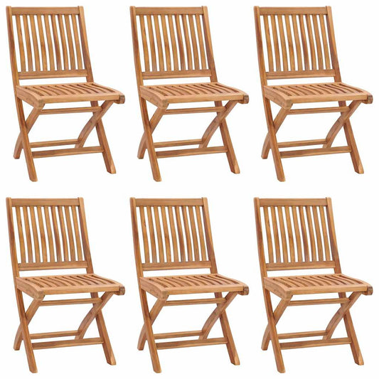 Skládací Zahradní Židle S Poduškami 6 Ks Masivní Teak Jasně Zelená