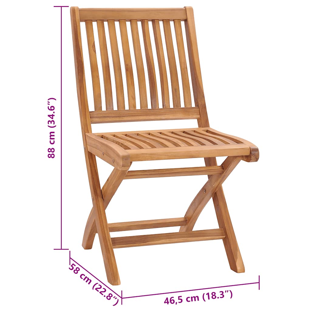 Skládací Zahradní Židle S Poduškami 8 Ks Masivní Teak Černá