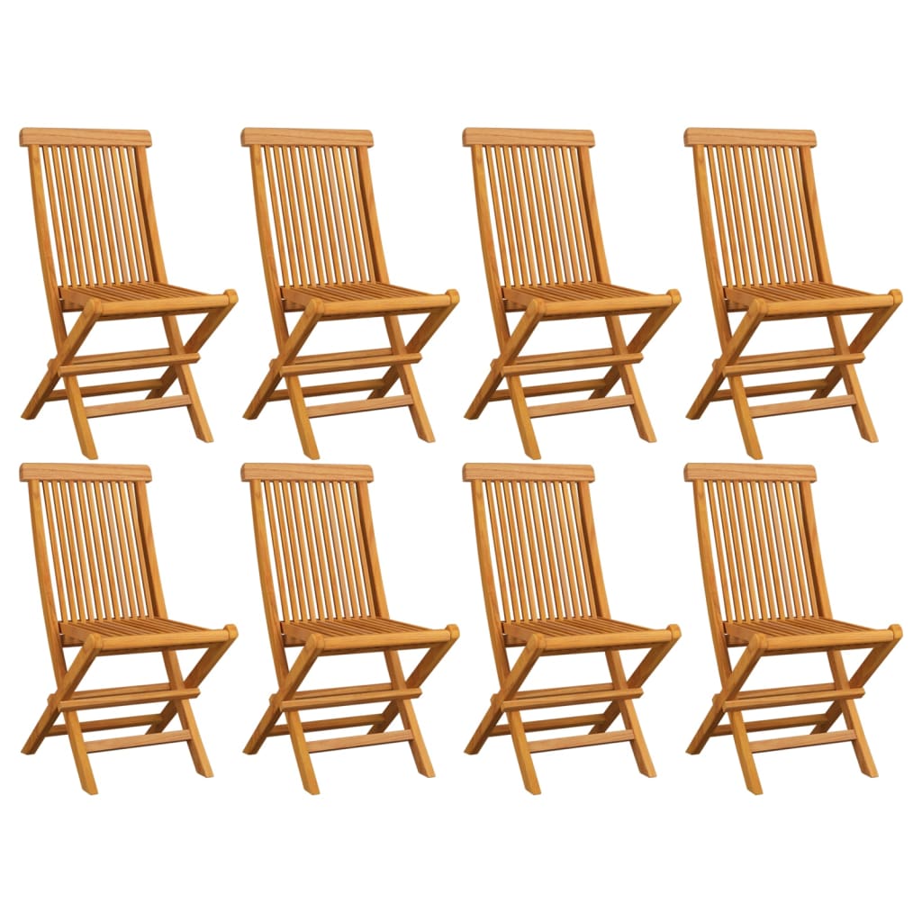 Skládací Zahradní Židle 4 Ks Masivní Teak