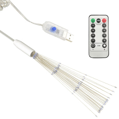 Venkovní Vánoční Ohňostroj Modrý 20 Cm 140 Led Diod