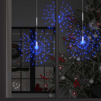 Venkovní Vánoční Ohňostroj Modrý 20 Cm 140 Led Diod