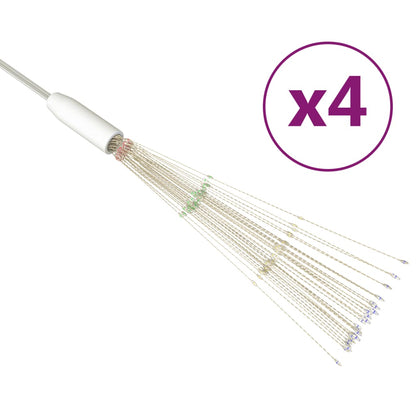 Venkovní Vánoční Ohňostroje 4 Ks Vícebarevné 20 Cm 560 Led Diod