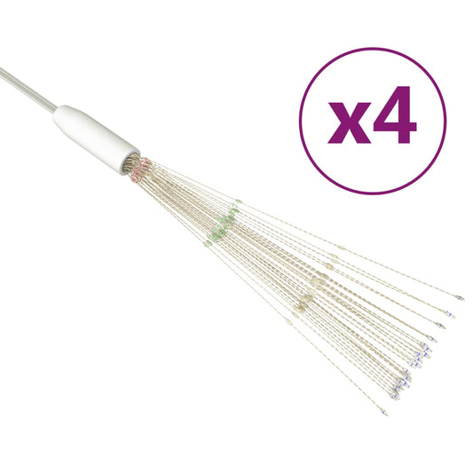 Venkovní Vánoční Ohňostroje 4 Ks Vícebarevné 20 Cm 560 Led Diod