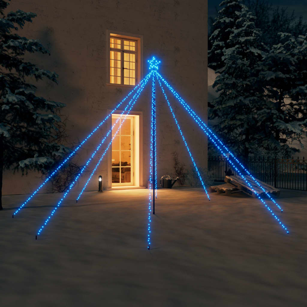 Led Vánoční Vodopád Světelný Strom Dovnitř I Ven 400 Led 2,5 M