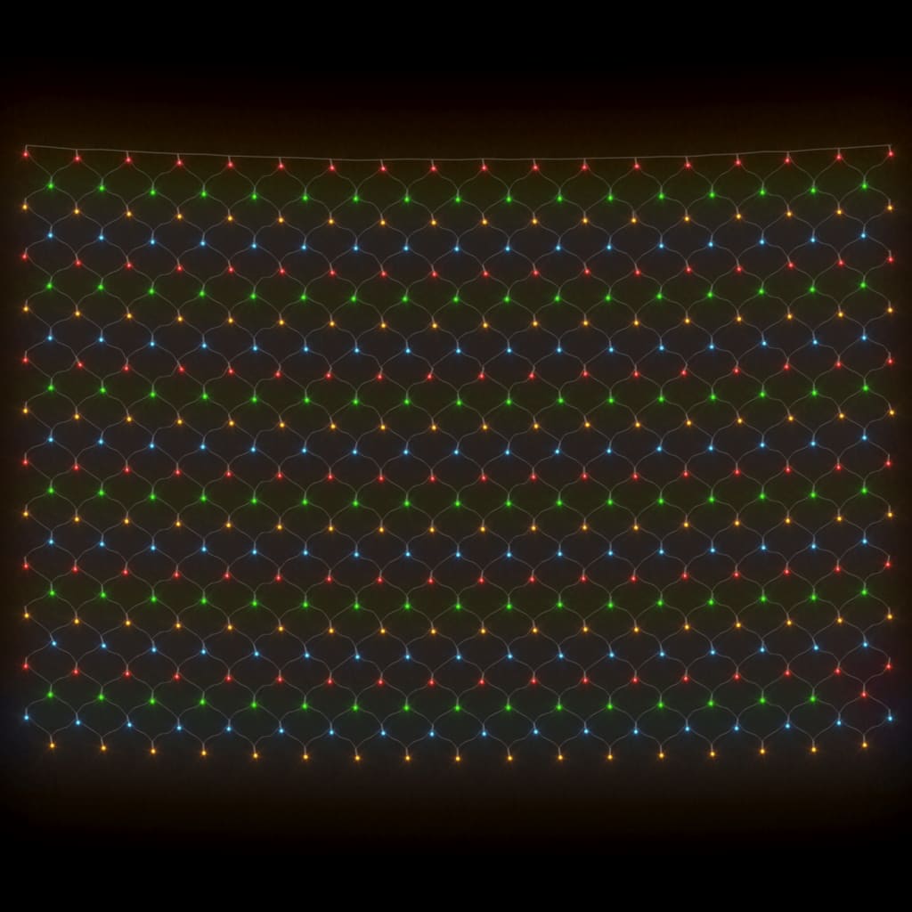 Vánoční Světelná Síť Barevná 3 X 3 M 306 Led Vnitřní I Venkovní