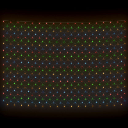 Vánoční Světelná Síť Barevná 3 X 3 M 306 Led Vnitřní I Venkovní