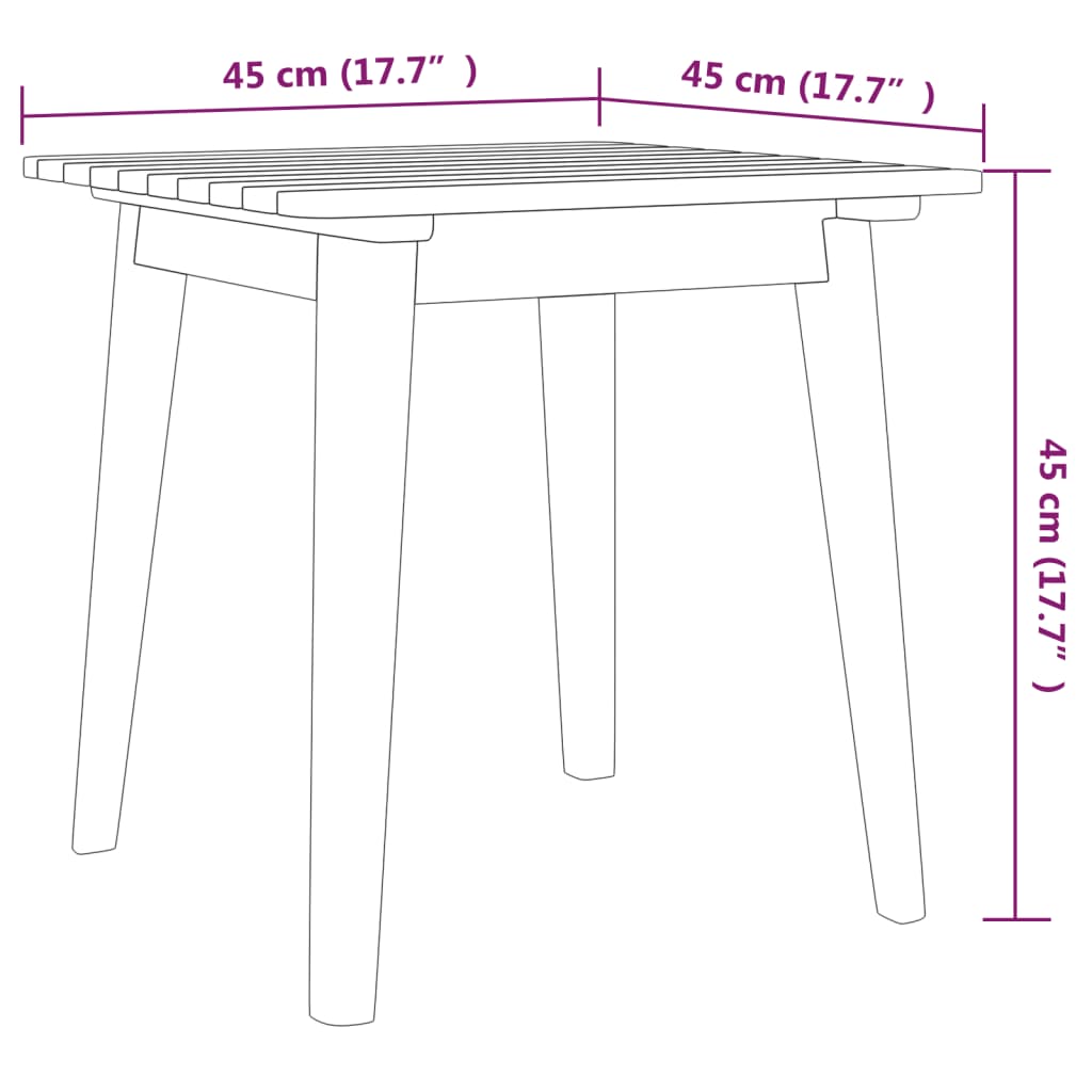3Dílný Bistro Set Masivní Akáciové Dřevo