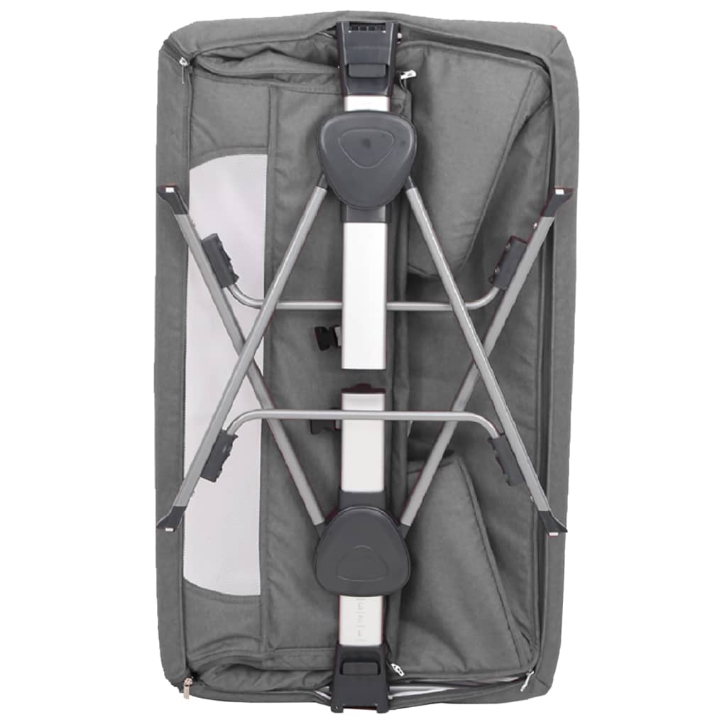 Dětská Postýlka S Matrací Lněná Tkanina