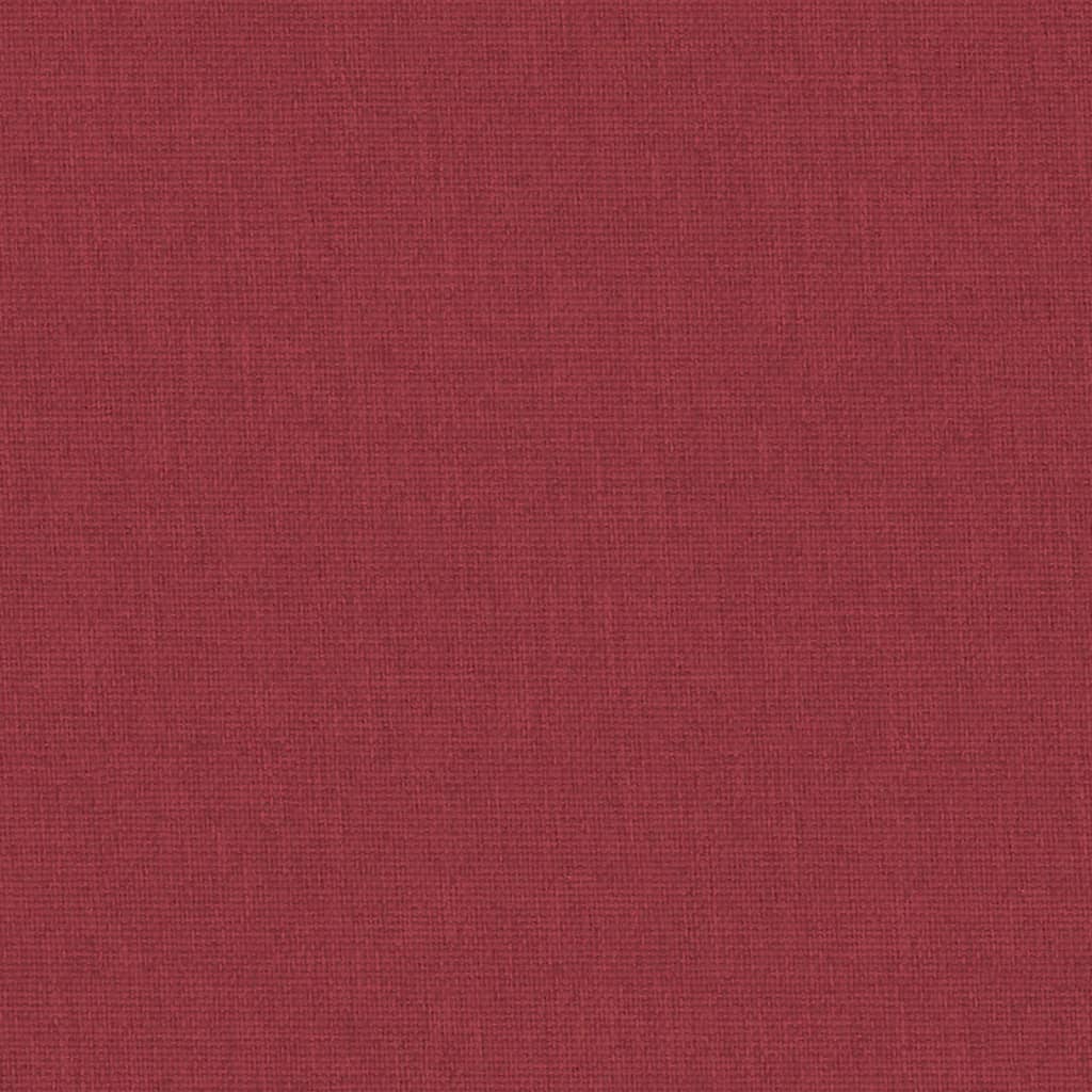 Dětská Postýlka S Matrací Červená Lněná Tkanina