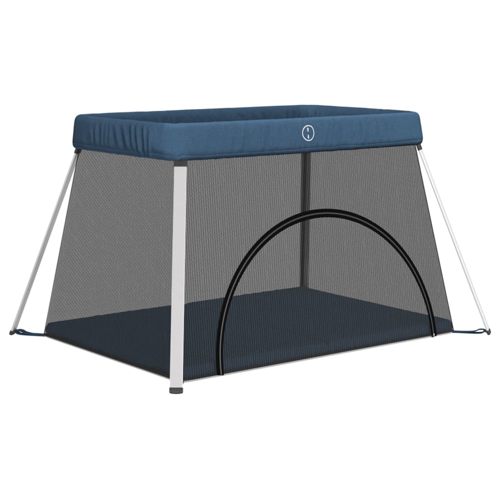 Dětská Ohrádka S Matrací Námořnická Lněná Tkanina