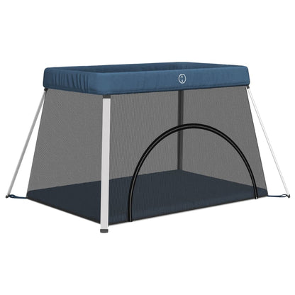 Dětská Ohrádka S Matrací Námořnická Lněná Tkanina