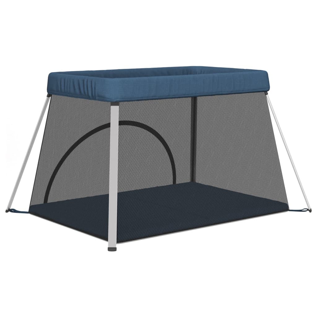 Dětská Ohrádka S Matrací Námořnická Lněná Tkanina