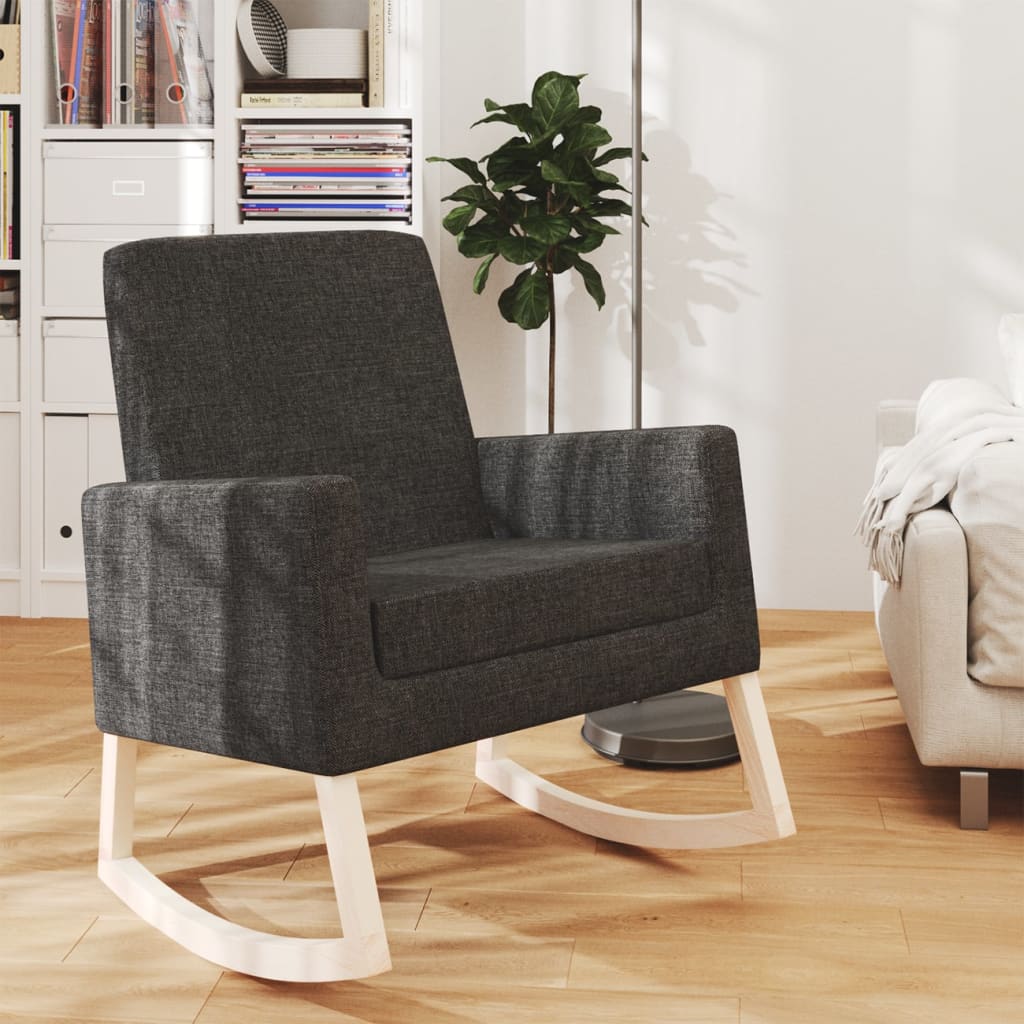 Houpací Křeslo Krémové Textil