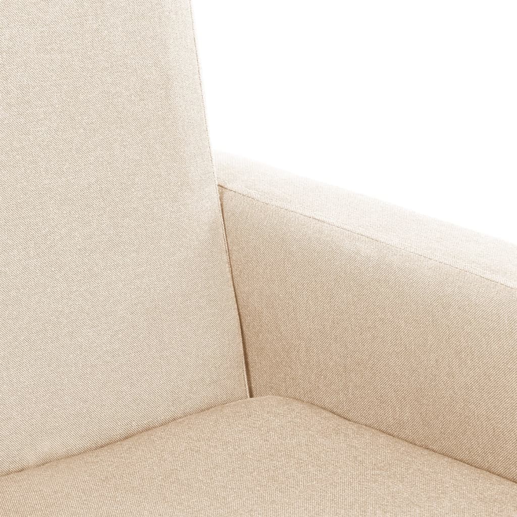 Houpací Křeslo Krémové Textil