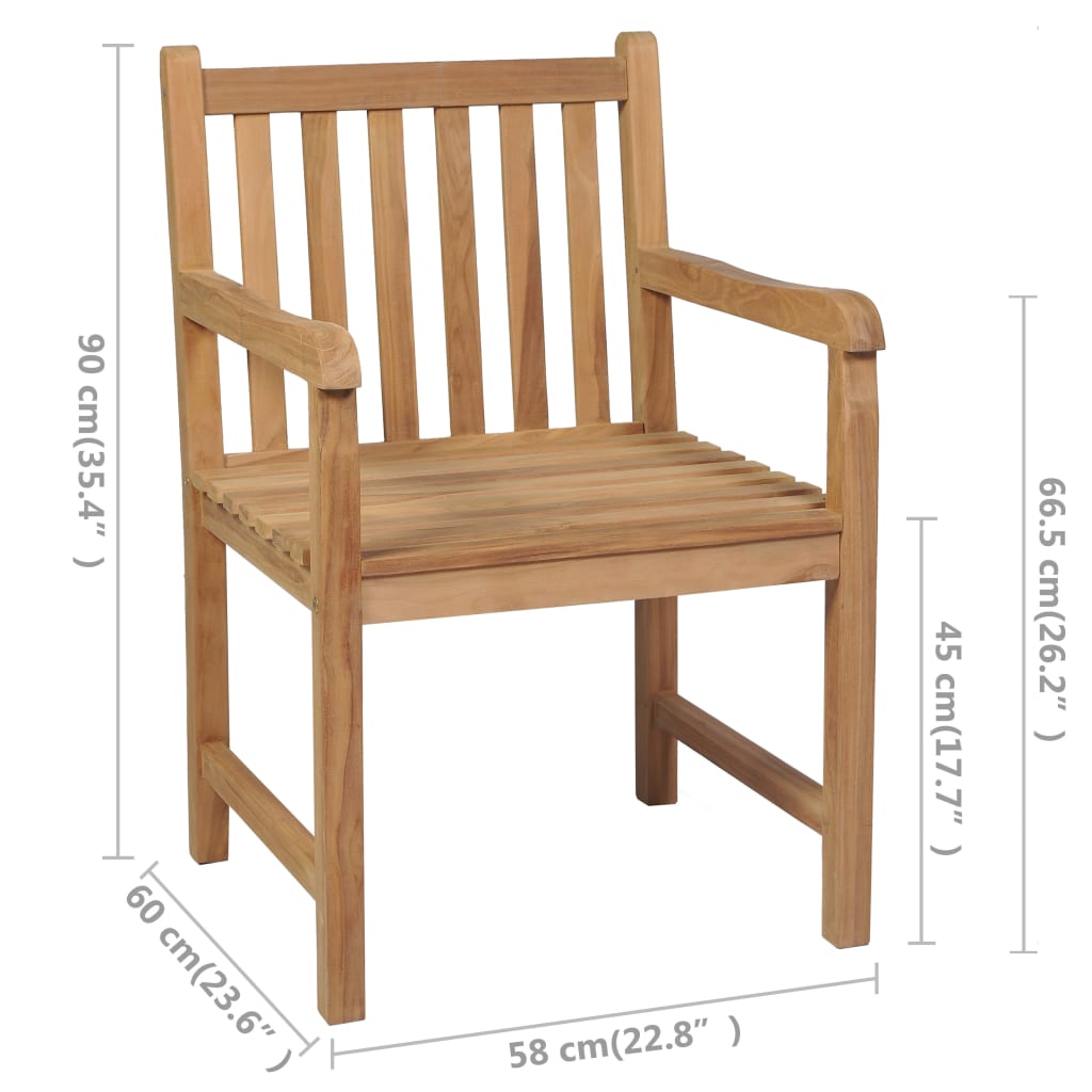 Zahradní Židle 6 Ks Zelené Podušky Masivní Teak