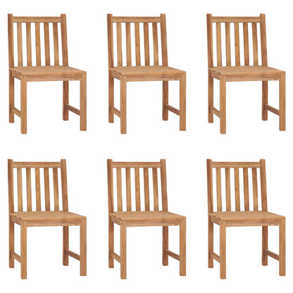 Zahradní Židle 6 Ks S Poduškami Masivní Teak