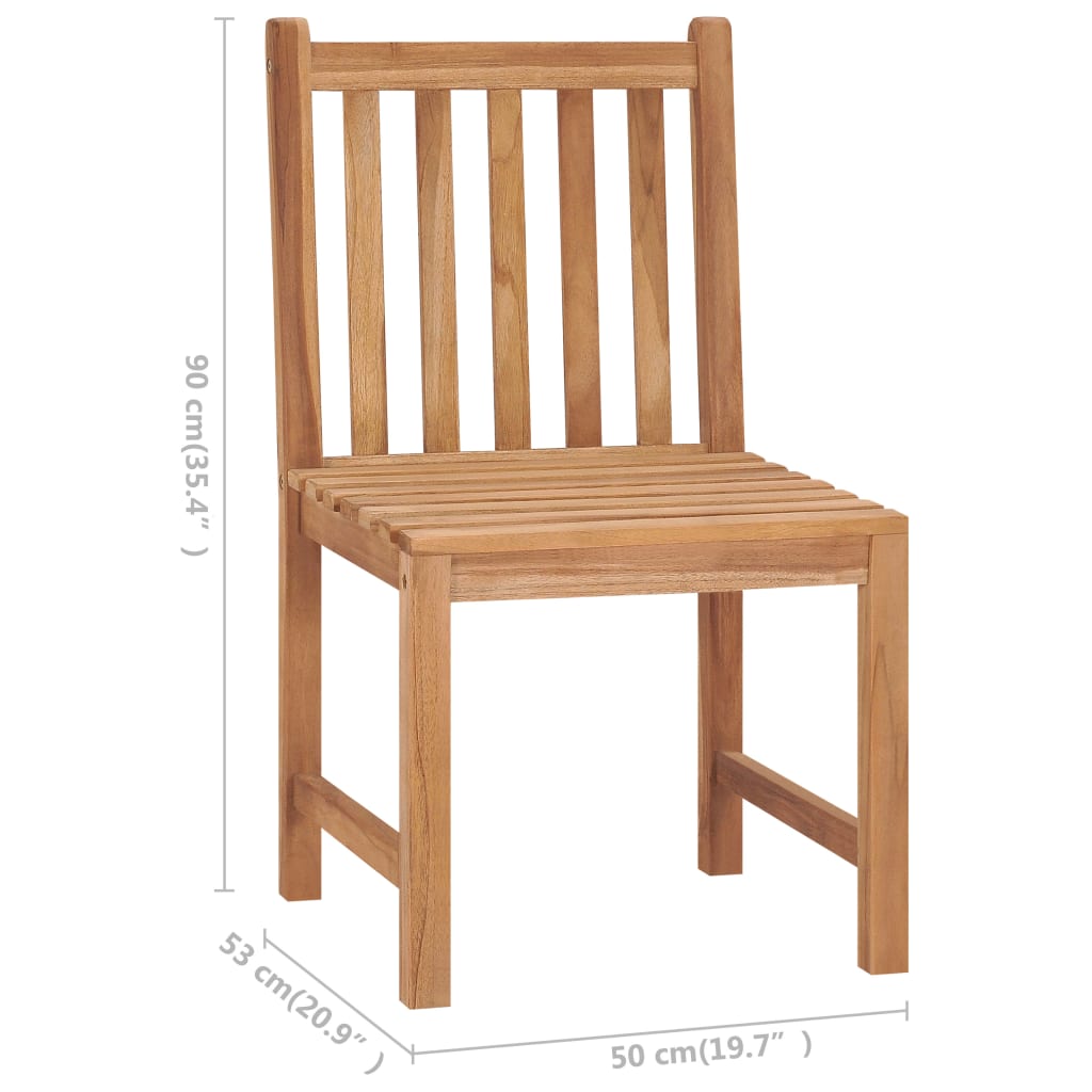 Zahradní Židle 6 Ks S Poduškami Masivní Teak