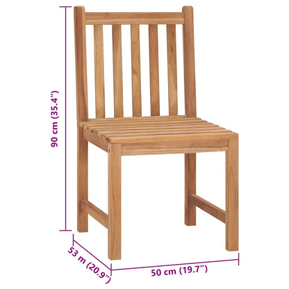 Zahradní Židle S Poduškami 8 Ks Masivní Teak