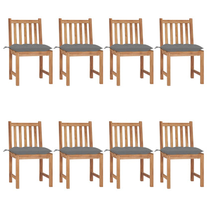 Zahradní Židle 6 Ks S Poduškami Masivní Teak