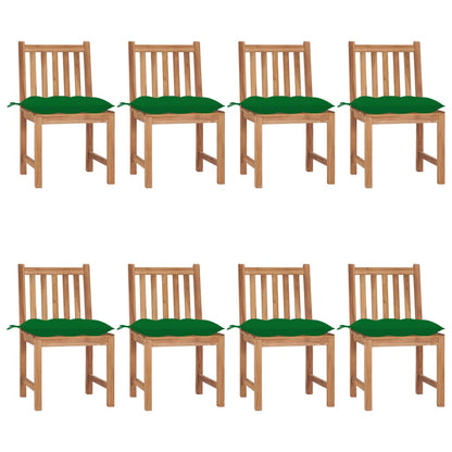 Zahradní Židle 6 Ks S Poduškami Masivní Teak
