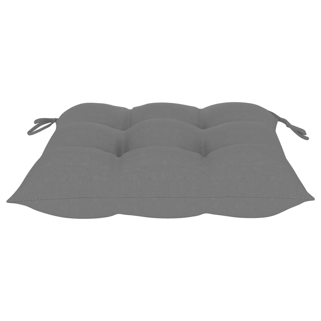 Stohovatelné Zahradní Židle S Poduškami 4 Ks Masivní Teak