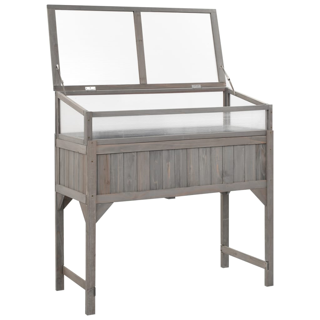 Vyvýšený Záhon S Pařeništěm 110 X 54 X 120 Cm Masivní Jedle