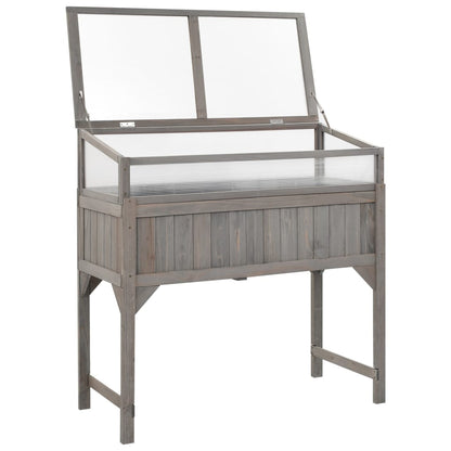 Vyvýšený Záhon S Pařeništěm 110 X 54 X 120 Cm Masivní Jedle