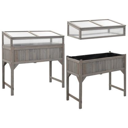 Vyvýšený Záhon S Pařeništěm 110 X 54 X 120 Cm Masivní Jedle