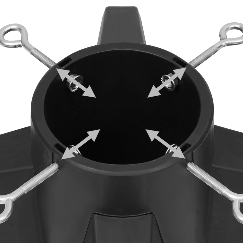 Stojan Na Vánoční Stromek Šedý 55,5 X 55,5 X 15 Cm