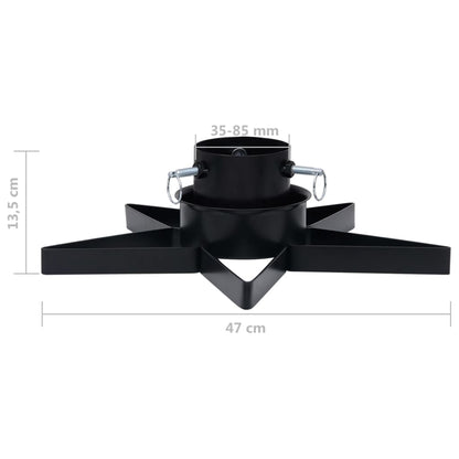 Stojan Na Vánoční Stromek Černý 47 X 47 X 13,5 Cm