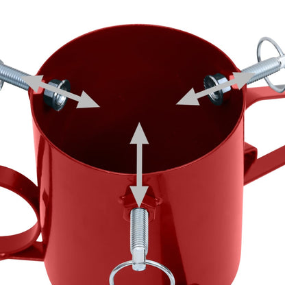 Stojan Na Vánoční Stromek Červený 58 X 58 X 21 Cm