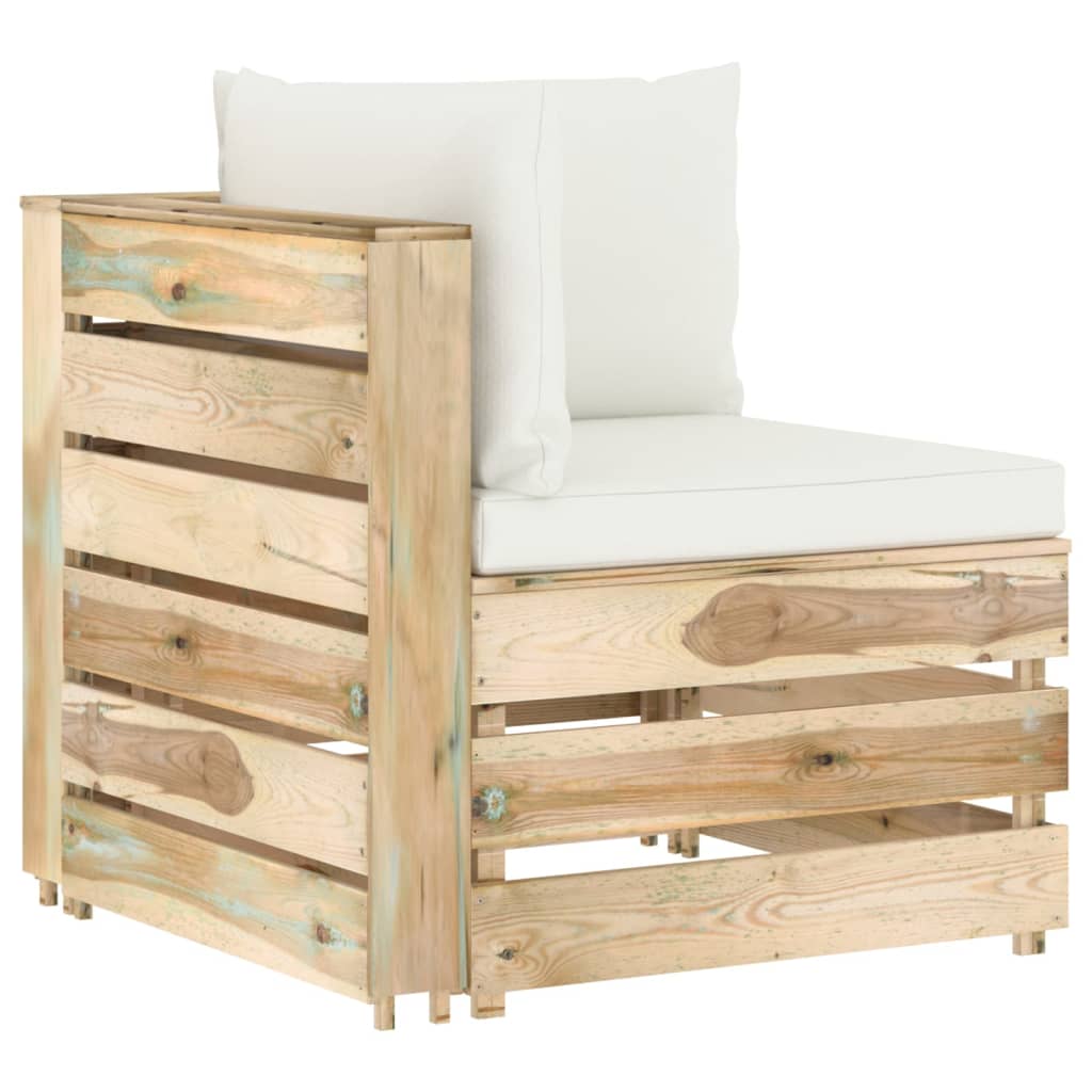 Dílčí S Poduškami Zeleně Impregnované Dřevo