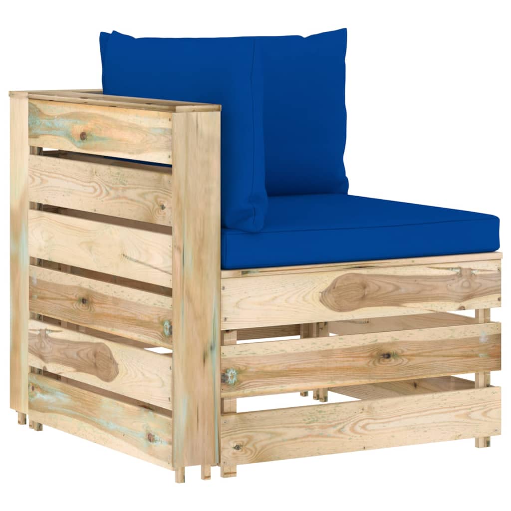 Dílčí S Poduškami Zeleně Impregnované Dřevo